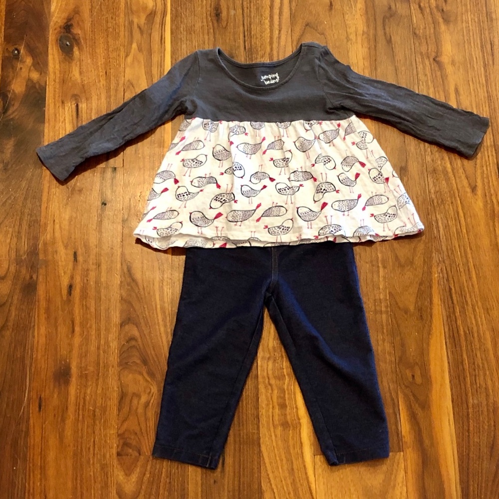 ❌SOLD❌ 24m Bird Tunic Outfit